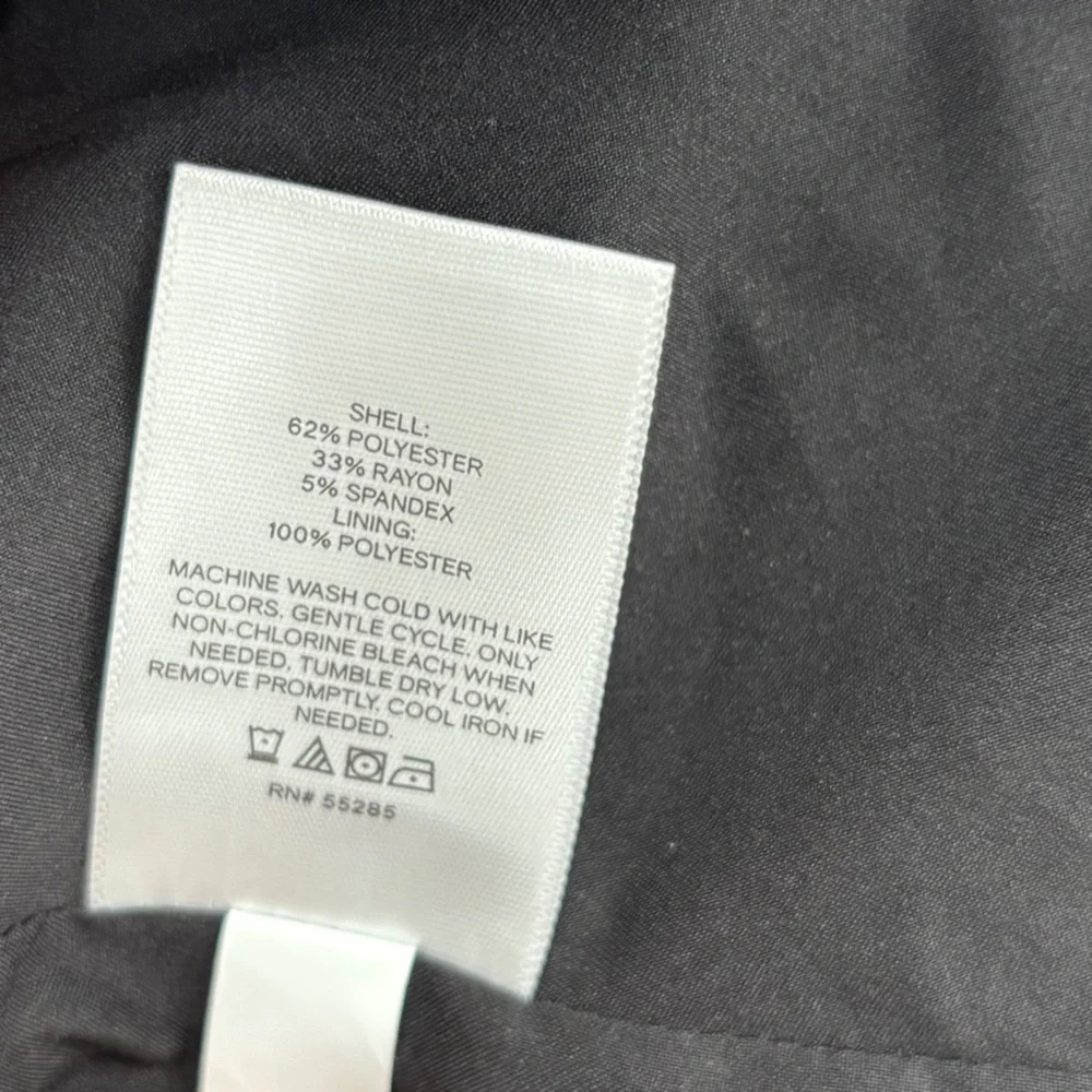 Express Black Stylist Peak Lapel Double Breasted Cropped Blazer - Picture 9 of 9